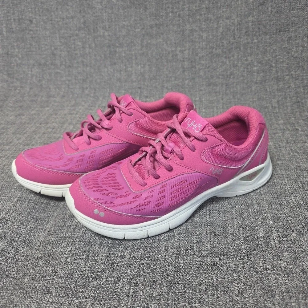 RYKA Rae Sneakers Women's 8 Pink Rose Memory Foam Low Top